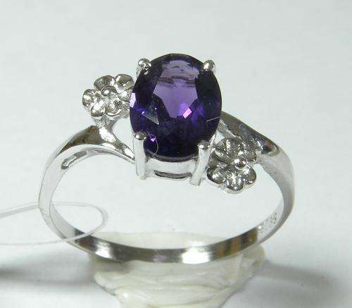 925 Sterling silver A grade Amethyst ring